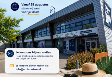 Zomersluiting Arti Interieur – Wij wensen u een fijne zomer!